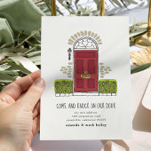 赤ドアの移動案内 案内状