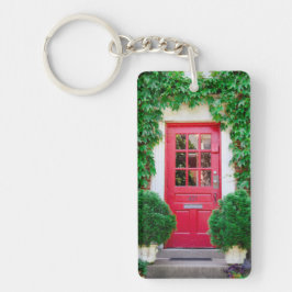 赤ドアキーチェーン キーホルダー