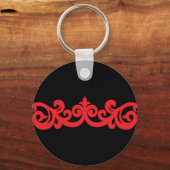 赤ドットデザイン キーホルダー (正面)