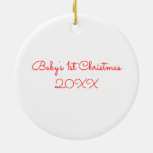 赤ドット黒トリムフォトフレーム セラミックオーナメント (裏面)