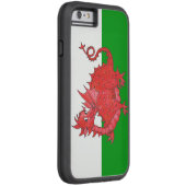 赤ドラゴンon緑と白iPhone 6 Xtreme Case Case-Mate iPhoneケース (裏面/右)