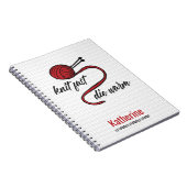 赤ニット速く、暖かく死ぬ ノートブック (右側)