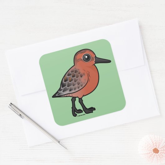 赤ノット スクエアシール (封筒)