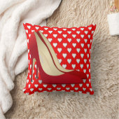 赤ハイヒールの靴の枕 クッション (ブランケット)