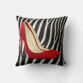 赤ハイヒールの靴の枕 クッション (裏面)