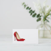 赤ハイヒールポンプの名刺 名刺 (スタンド正面)