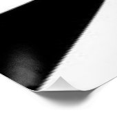 赤ハイヒール白黒パターンプリントデザイン ポスター (コーナー)