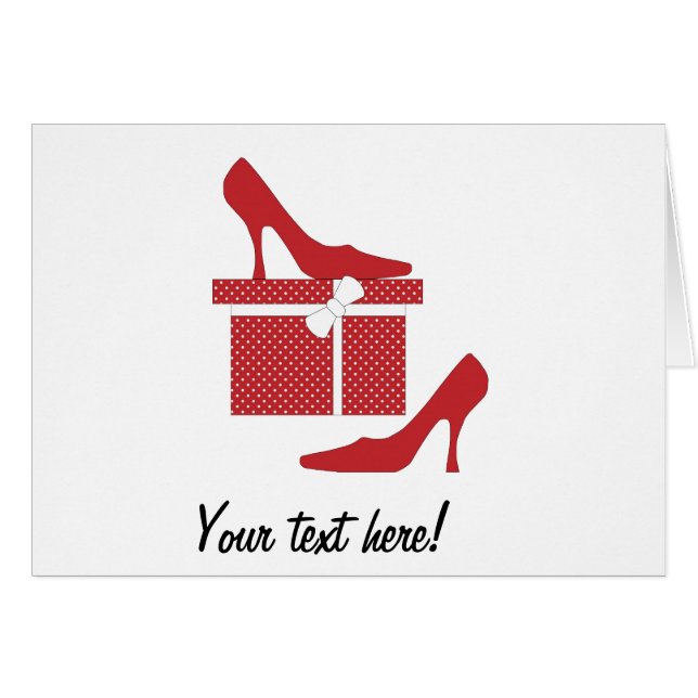 赤ハイヒール靴 (正面横)