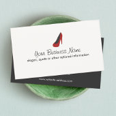 赤ハイヒール靴 名刺