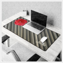 赤ハイビスカススモークモダンキーグレイストライプ