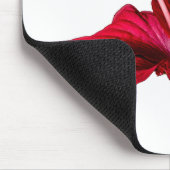 赤ハイビスカスフラワーサイドビュー マウスパッド (コーナー)