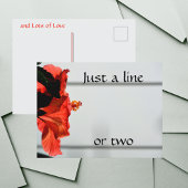 赤ハイビスカスフラワー写真植物園 ポストカード