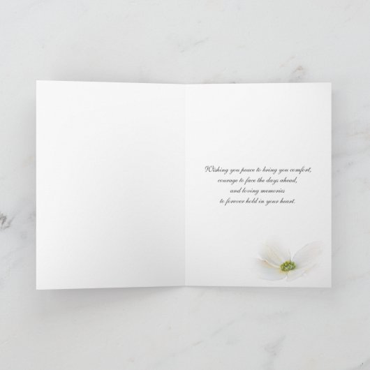 赤ハイビスカス悔やみや弔慰枠 カード (内部)