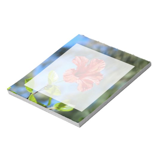 赤ハイビスカス ノートパッド (回転)