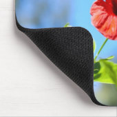 赤ハイビスカス マウスパッド (コーナー)