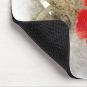 赤ハイビスカス マウスパッド (コーナー)