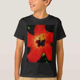赤ハイビスカス Tシャツ