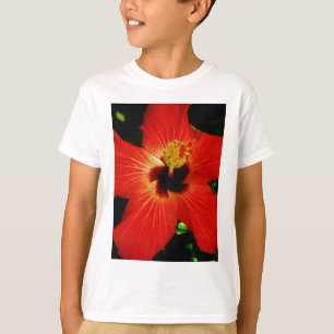 赤ハイビスカス Tシャツ