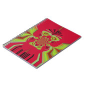 赤ハクナマタパターン ノートブック (左側)