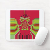 赤ハクナマタパターン マウスパッド (マウス)