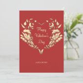 赤ハッピーバレンタインデー シーズンカード (スタンド正面)