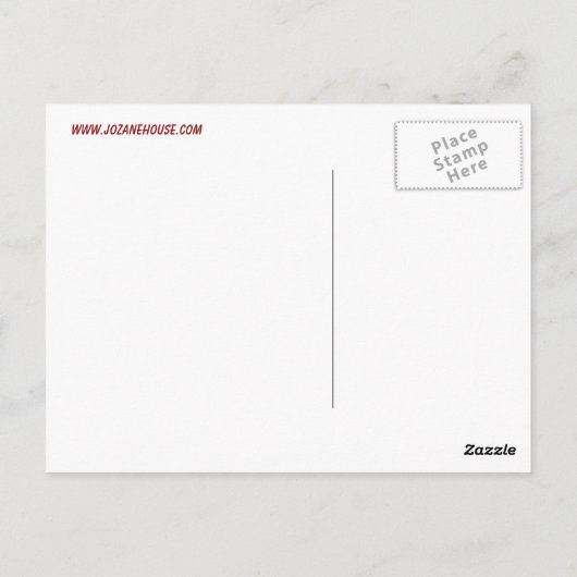 赤ハッピーバースデー歌はがき ポストカード (裏面)