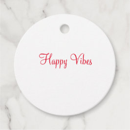 赤ハッピービーズホリデーシンプルミニマル書道 フェイバータグ