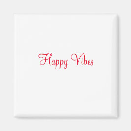 赤ハッピービーズホリデーシンプルミニマル書道 マグネット