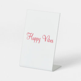 赤ハッピービーズホリデーシンプルミニマル書道 台座サイン