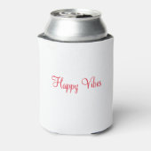 赤ハッピービーズホリデーシンプルミニマル書道 缶クーラー (缶裏面)