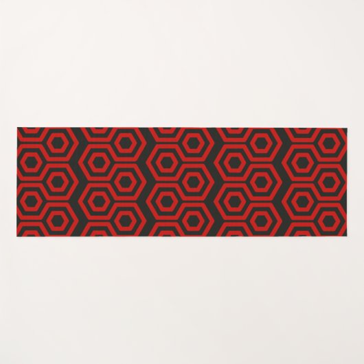 赤ハニカム ヨガマット (正面(横))