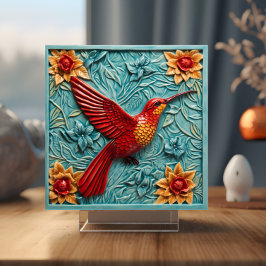 赤ハミングバフェイクード3D タイル