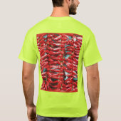 「赤ハラペーノ」かわいい写真。今買Tシャツ Tシャツ (裏面)