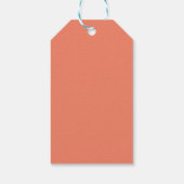 赤ハワイアン日本の着物：ヴィンテージフローラ ギフトタグ (裏面)