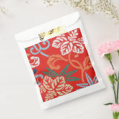 赤ハワイアン日本の着物:ヴィンテージフローラ フェイバーバッグ (封をした状態)