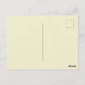 赤ハワイアン日本の着物：ヴィンテージフローラ ポストカード (裏面)