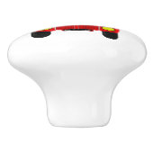 赤バスデザイン セラミックノブ (側面)