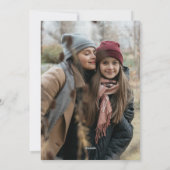 赤バッファローのプレイド年のレビューのクリスマスフォト シーズンカード (裏面)