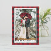 赤バッファローのプレイド・メリー・結婚クリスマスの写真 シーズンカード (スタンド正面)