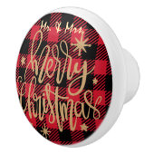 赤バッファローはメリー・クリスマスのミスター&ミセスを助けた セラミックノブ (右)