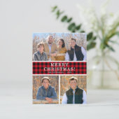 赤バッファローチェック3写真 シーズンポストカード (スタンド正面)