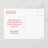 赤バッファローチェック3写真 シーズンポストカード (裏面)