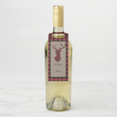 赤バッファロープレイドディアヘッド ボトルネックタグ (ボトル)