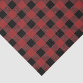 赤バッファロープレイドパターンクリスマスプレゼント 薄葉紙 (詳細)