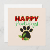 赤バッファロープレイドポープリントクリスマス (正面/裏面)