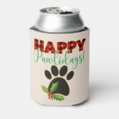 赤バッファロープレイドポープリントクリスマス 缶クーラー (缶裏面)