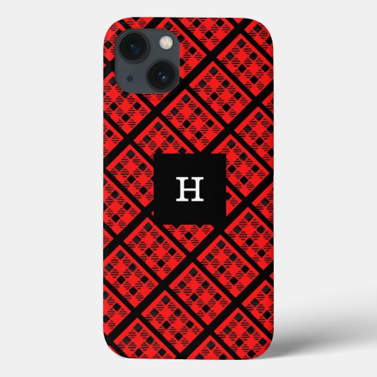 赤バッファロープレイドiPhone / iPadケース Case-Mate iPhoneケース (裏面)