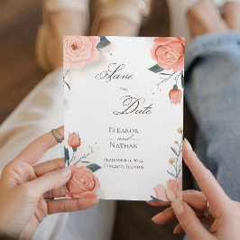 赤バラと夏の春日付を保存 招待状