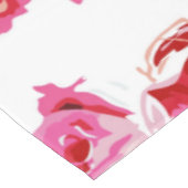 赤バラと白クラシックプリントテーブルクロス テーブルクロス (アングル)