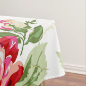 赤バラと白クラシックプリントテーブルクロス テーブルクロス (インサイチュ)